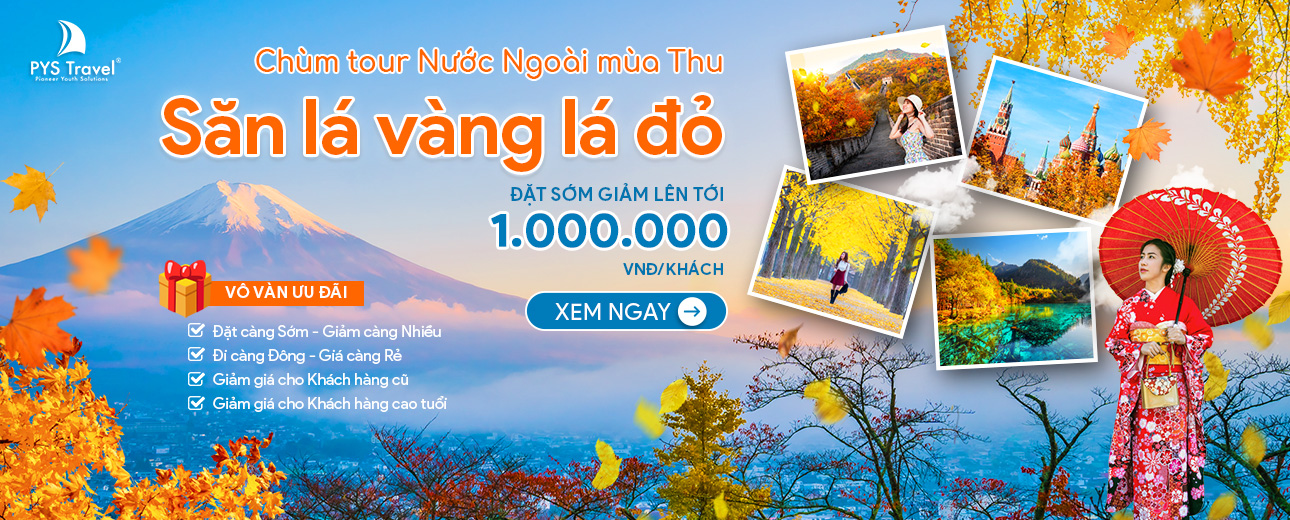 Tour Nước Ngoài mùa Thu lá vàng 2025