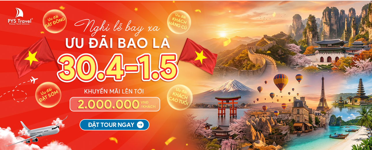 Tour Nước ngoài dịp lễ 30/4