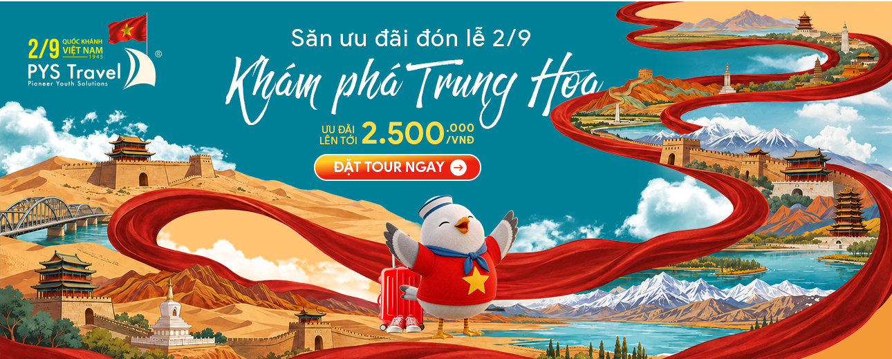 Tour Trung Quốc lễ 2/9