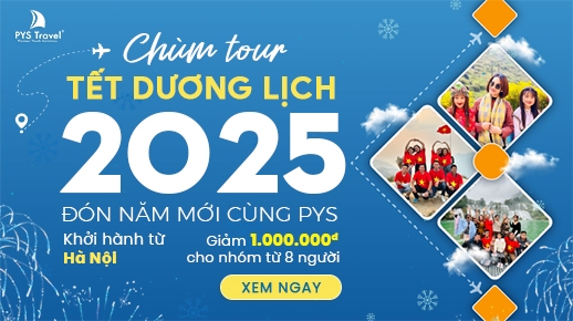 Chùm Tour Tết Dương lịch 2025 khởi hành từ Hà Nội