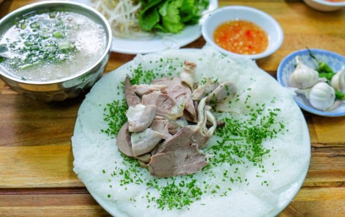 bánh hỏi lòng heo
