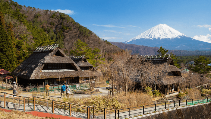 Làng cổ Iyashi no Sato, tour núi phú sĩ