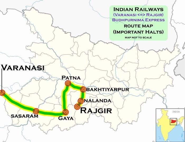 Vị trí địa lý Rajgir
