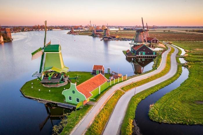 Làng cối xay gió Zaanse Schans Hà Lan