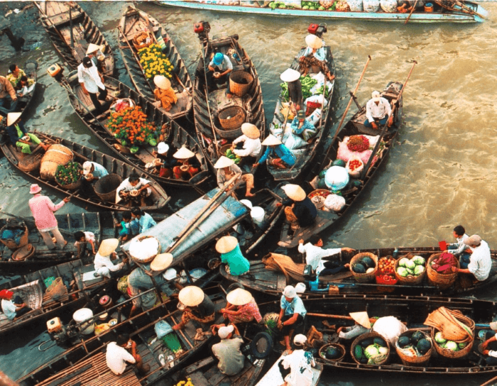 chợ nổi an giang