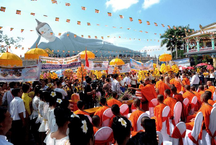 lễ hội dâng y kathina chùa som rong