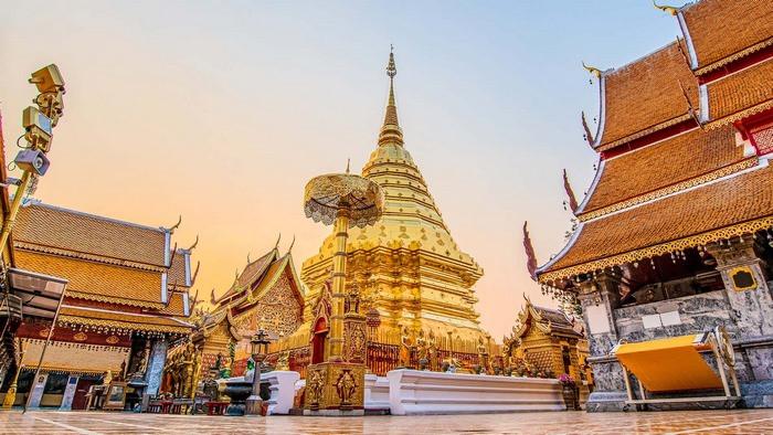 Tham quan chùa Doi Suthep trong tour thái lan dịp Tết Nguyên Đán 