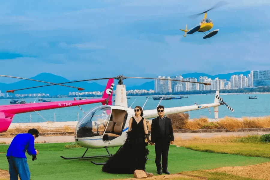 cơ hội trải nghiệm trực thăng và check in tại Vịnh Hải Đường