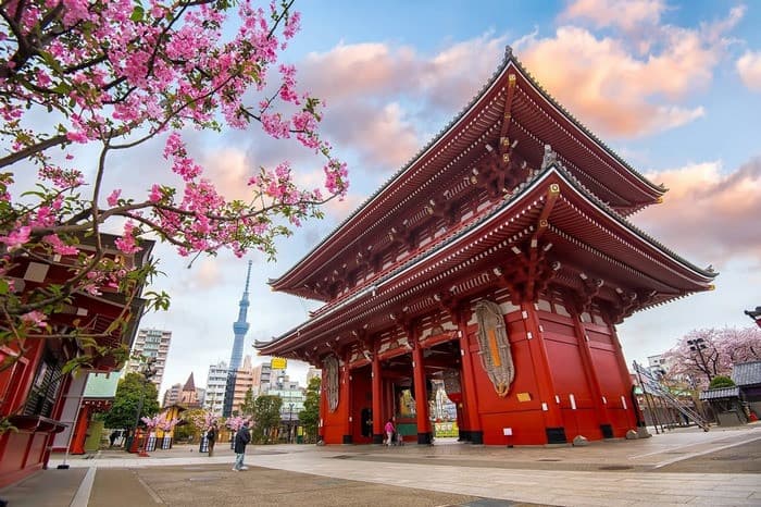 Tham quan chùa Asakusa Kannon Tokyo 