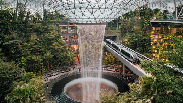 thác nước vortex singapore