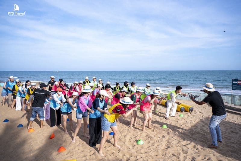 Chơi teambuilding tại Hồ Tràm