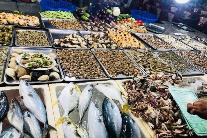 Hải sản tươi Hồ Tràm