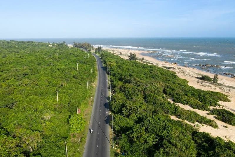 Cung đường di chuyển tới Hồ Tràm