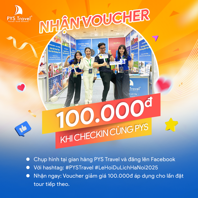 Lễ hội Du lịch Hà Nội 2025, Check-in tại gian hàng PYS Travel