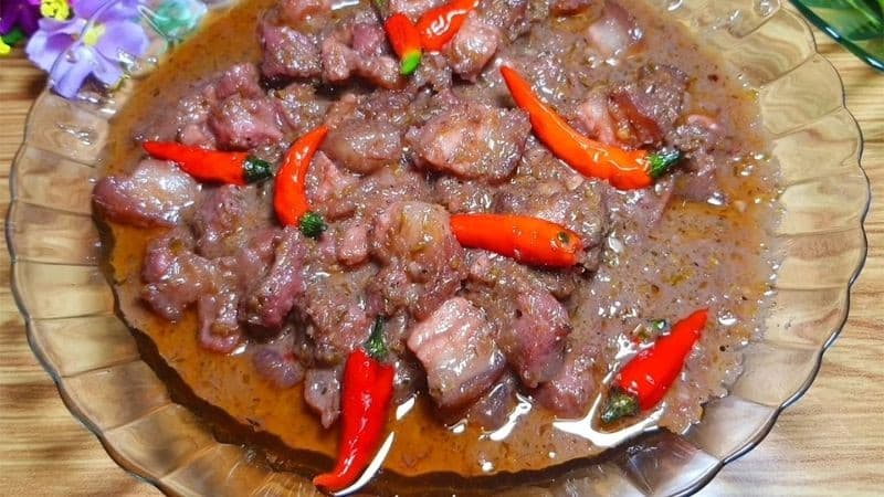 Mắm ruốc xào