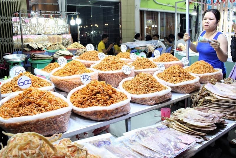 Hải sản khô chợ đêm Phú Quốc