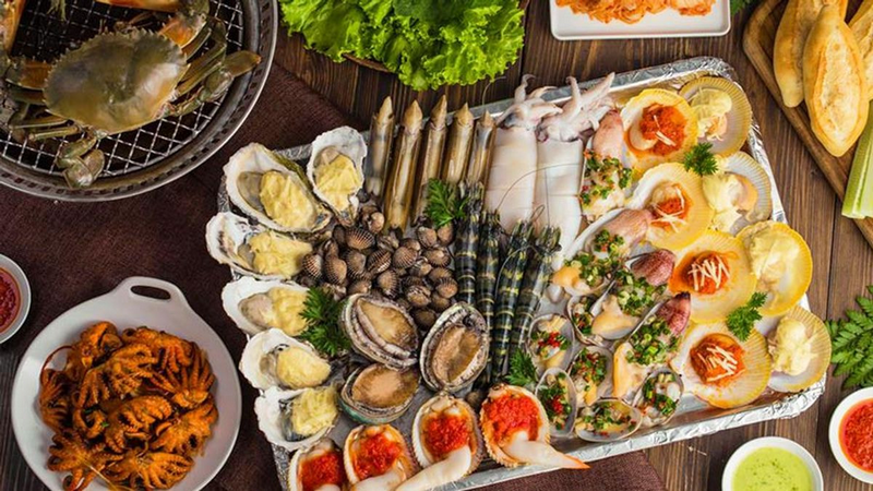 hải sản biển hải tiến