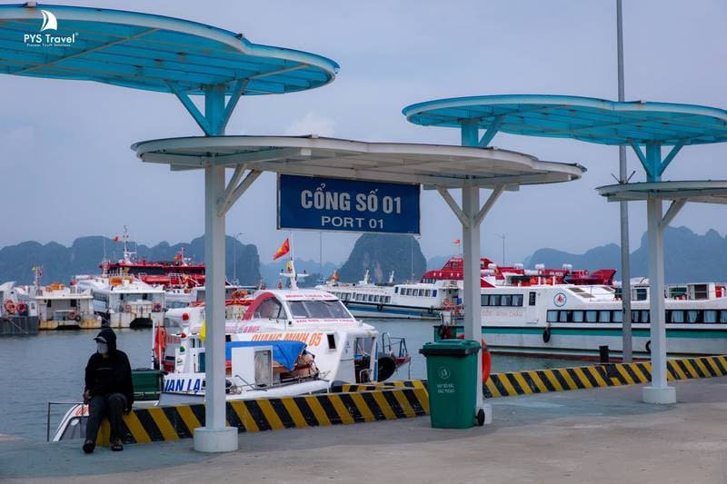 Cảng tàu để di chuyển tới đảo Quan Lạn