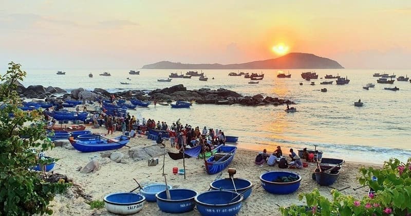 Làng chài ở Phú Yên