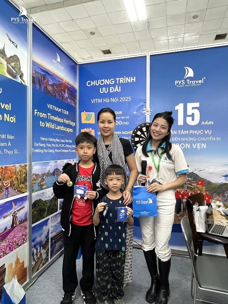 Lễ hội Du lịch Hà Nội 2025, Check-in tại gian hàng PYS Travel