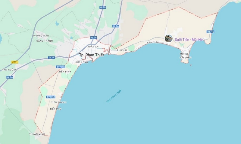 vị trí địa lý phan thiết