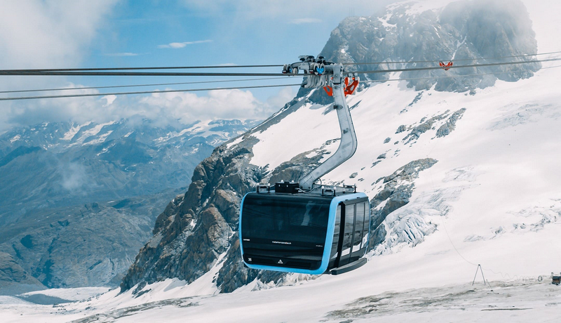 cáp treo lên núi tuyết Matterhorn