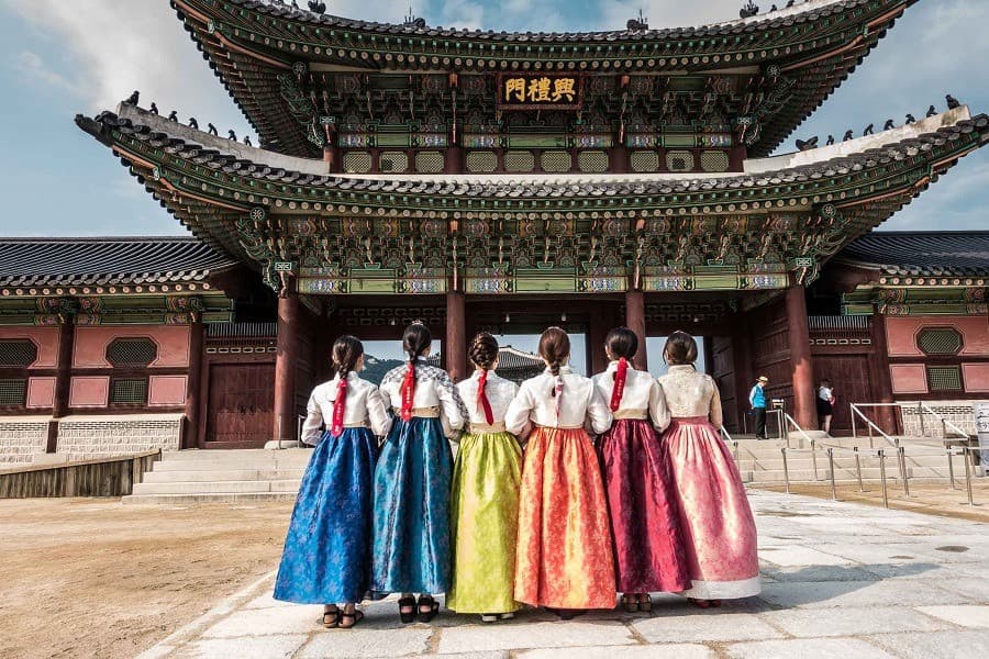 Check in Cung điện Gyeongbokgung Hàn Quốc