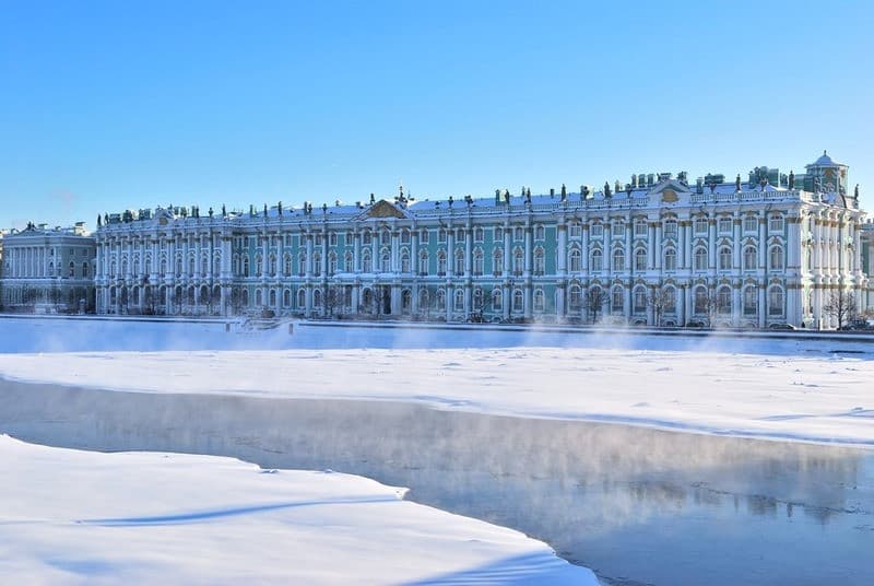 Mùa đông giá lạnh tại Saint Petersburg