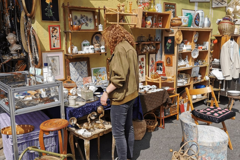 le marché des puces de saint - ouen nước pháp