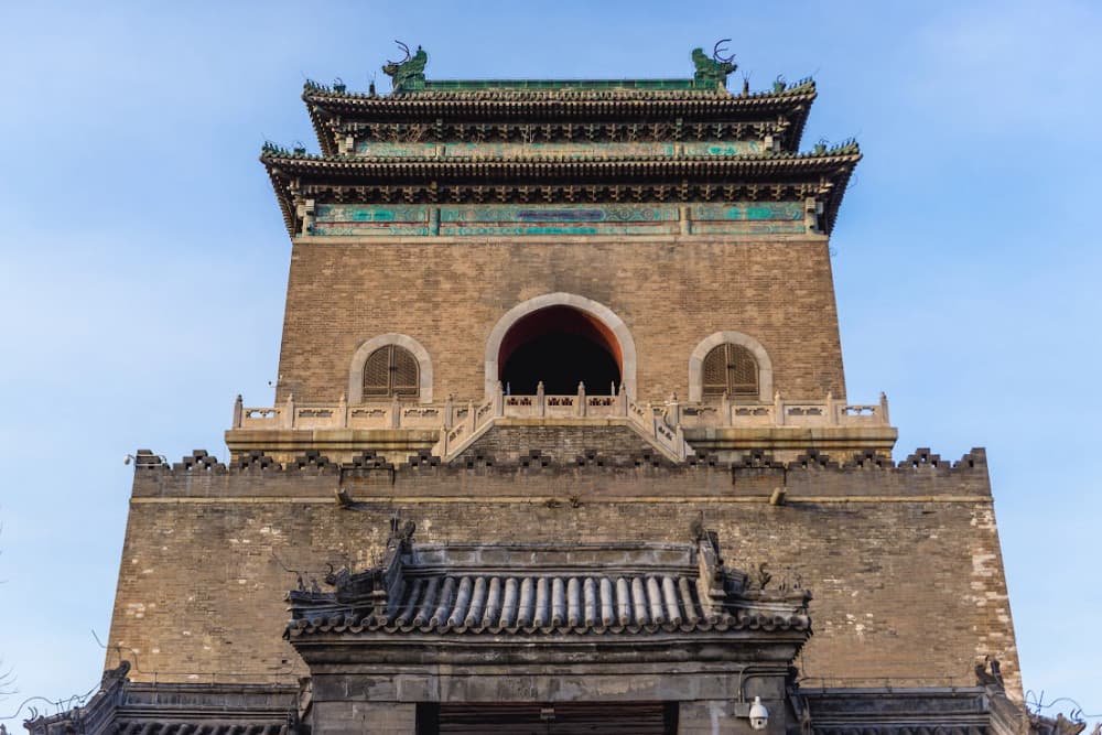 tham quan tháp trống bắc kinh