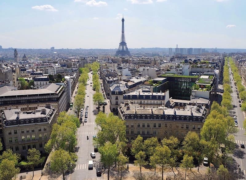 Toàn cảnh Paris từ Khải hoàn môn