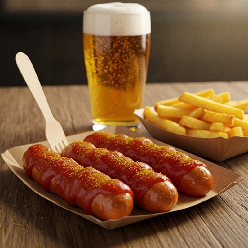 Món Currywurst của Berlin