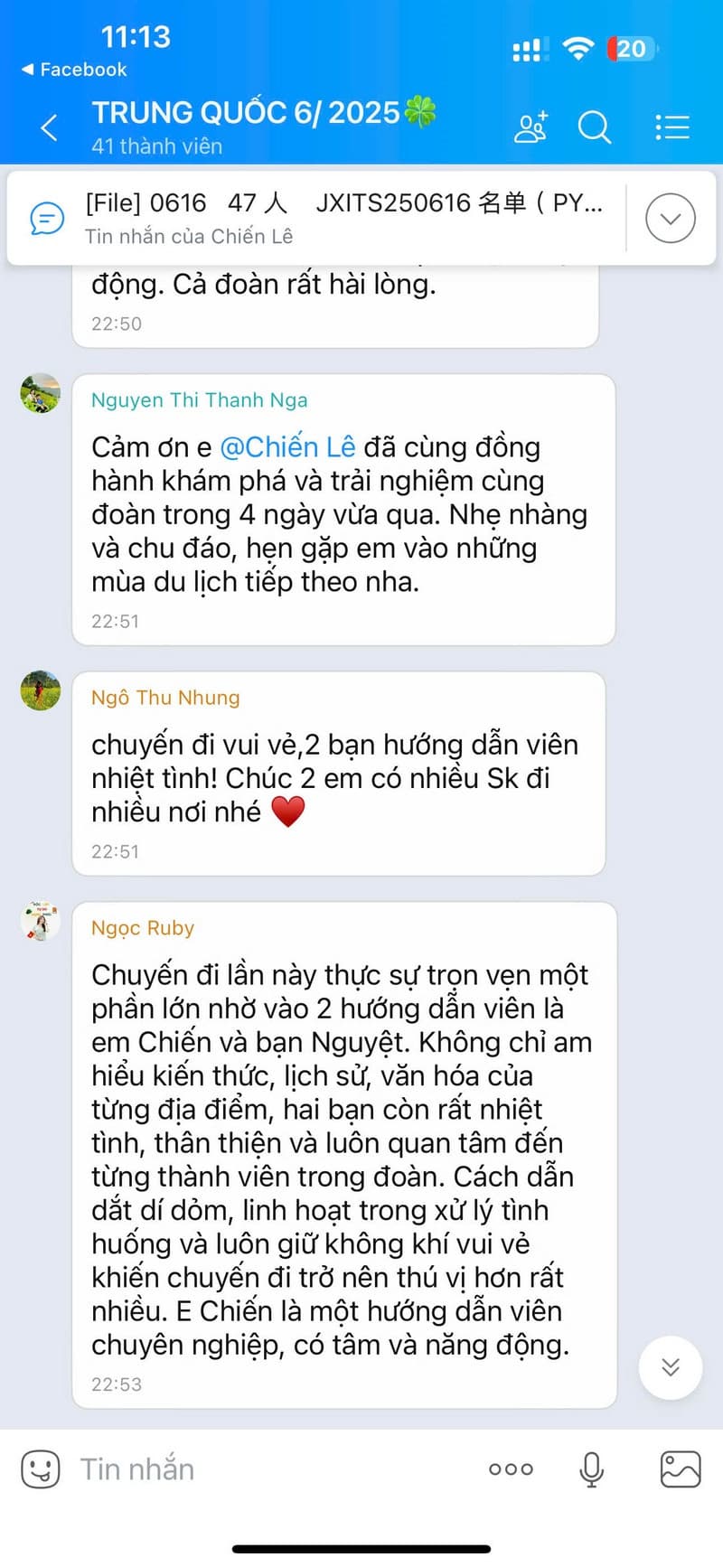 feedback pystravel, tour trung quốc pystravel