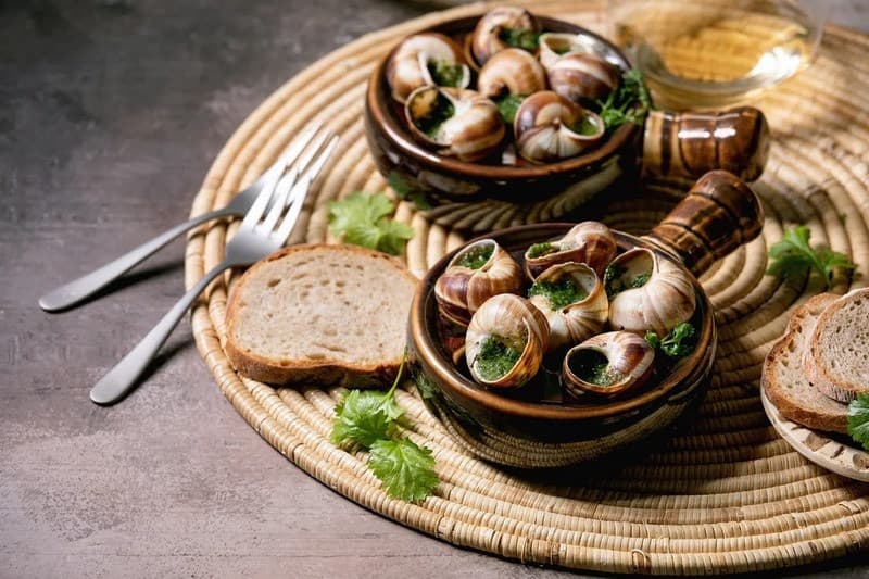 Món ốc sên ẩm thực Pháp