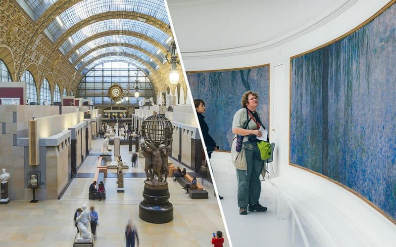 Phía trong bảo tàng Musée de l'Orangerie Pháp
