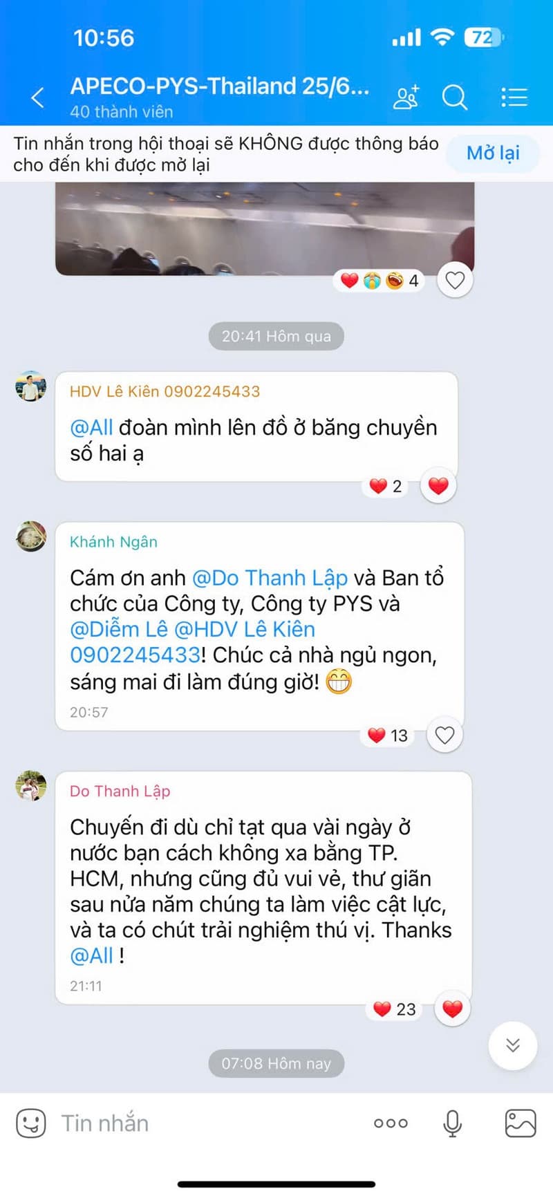 Feedback tour Thái Lan, PYS Travel