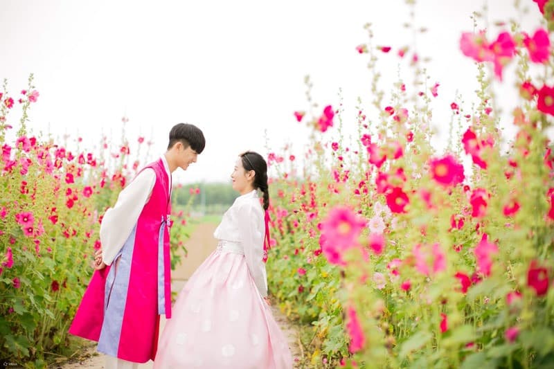 mặc hanbok khi du lịch gyeongju
