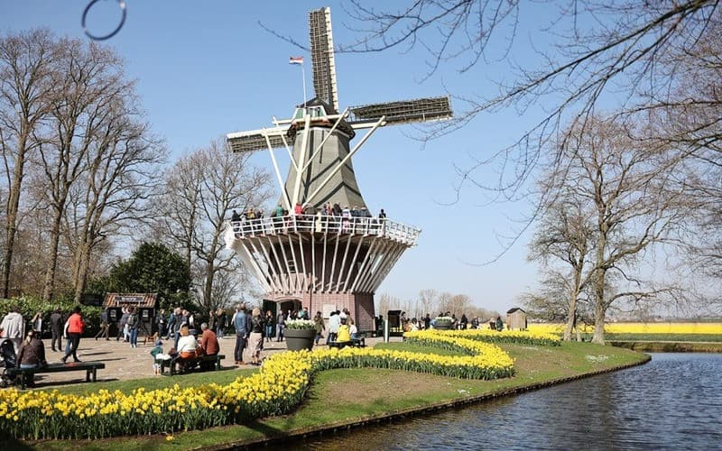 Không gian checkin nổi tiếng tại Keukenhof Molen
