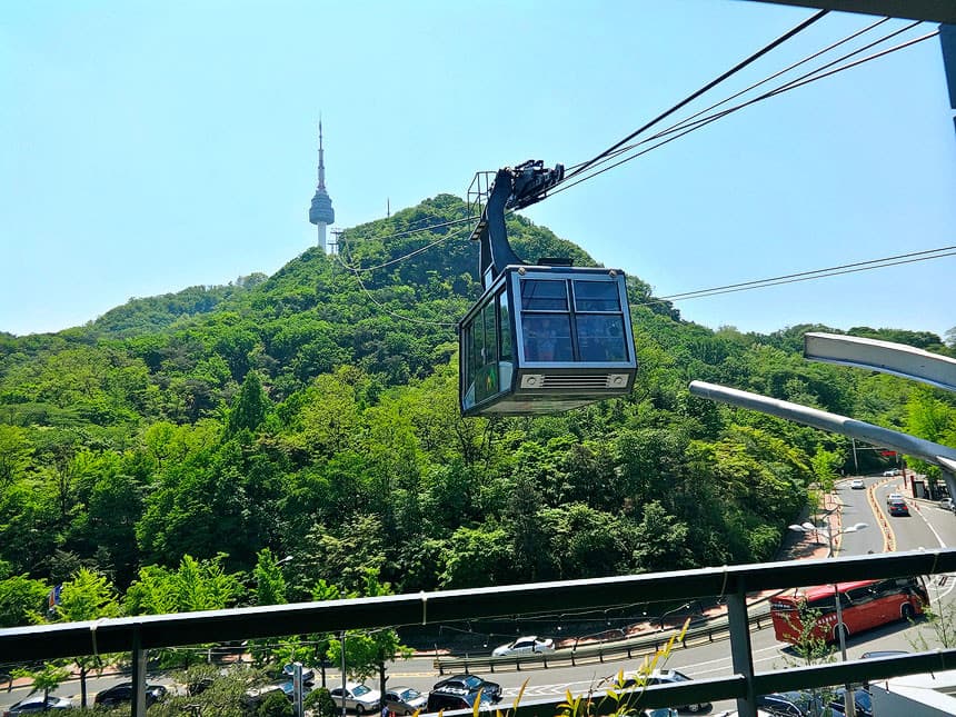 cáp treo tháp namsan