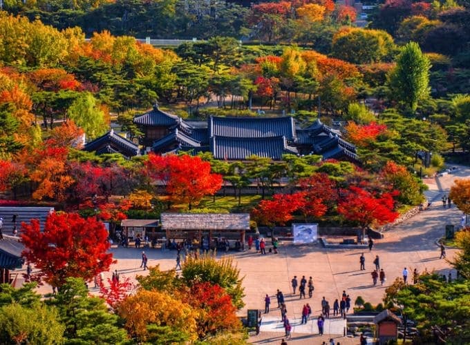 làng cổ namsangol hanok