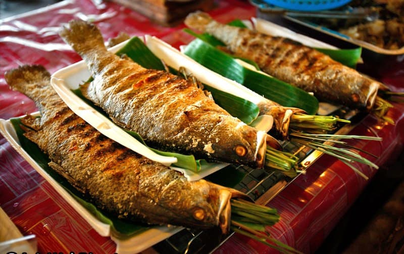 Cá suối nướng