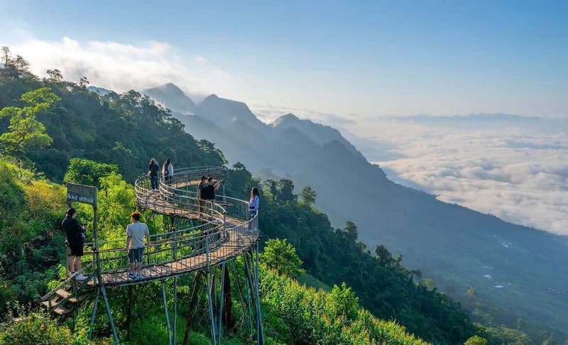 săn mây mai châu hang kia