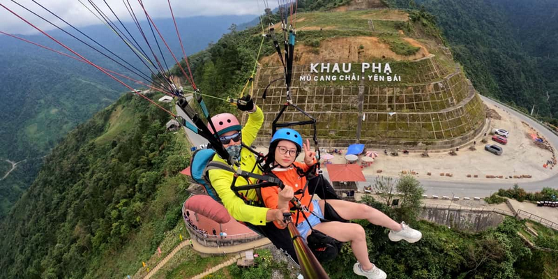 dù lượn đèo khau phạ mù cang chải