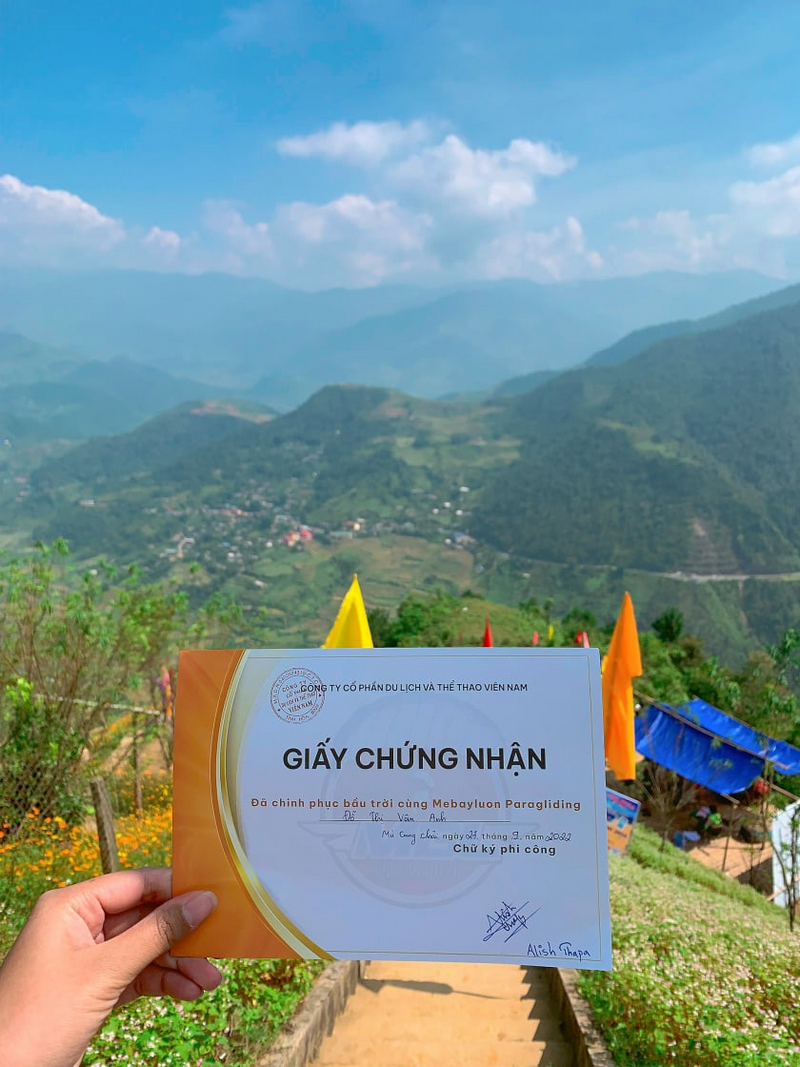 dù lượn mù cang chải