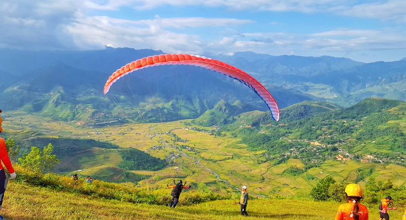 dù lượn mù cang chải