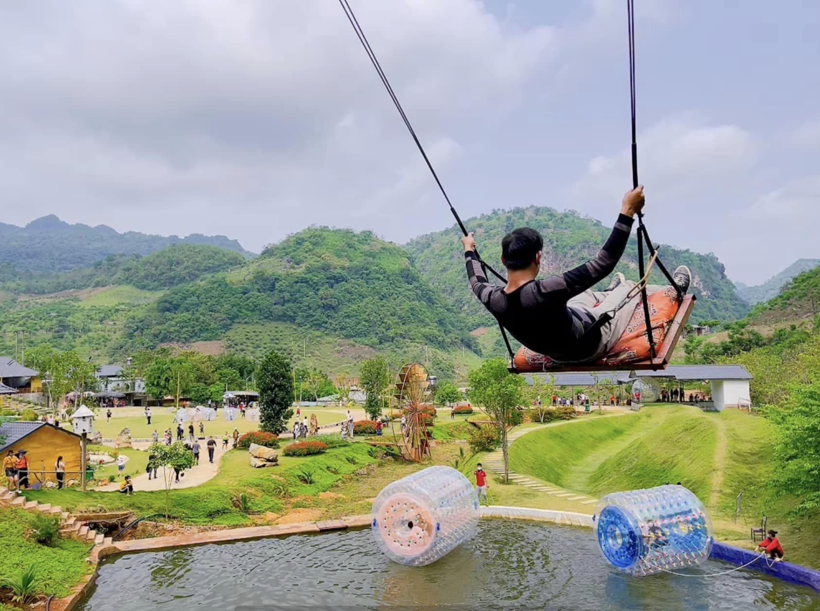 khu vui chơi tại happy land