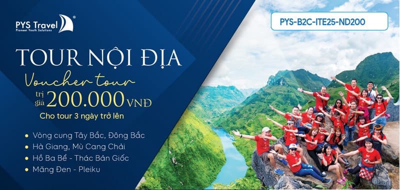 ưu đãi tour nội địa pystravel