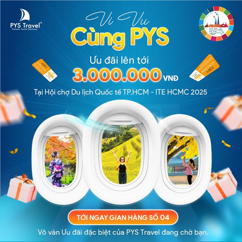 hội chợ ITE HCMC 2025, ưu đãi hội chợ PYS Travel