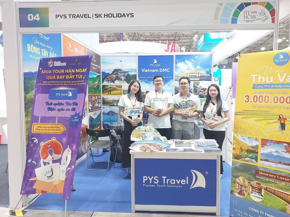 Gian hàng PYS Travel tại ITE HCMC 2025