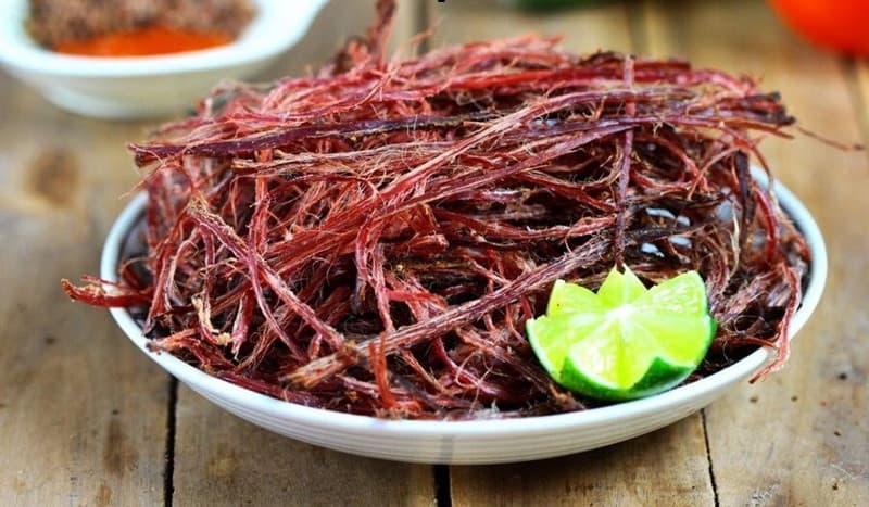 thịt trâu gác bếp